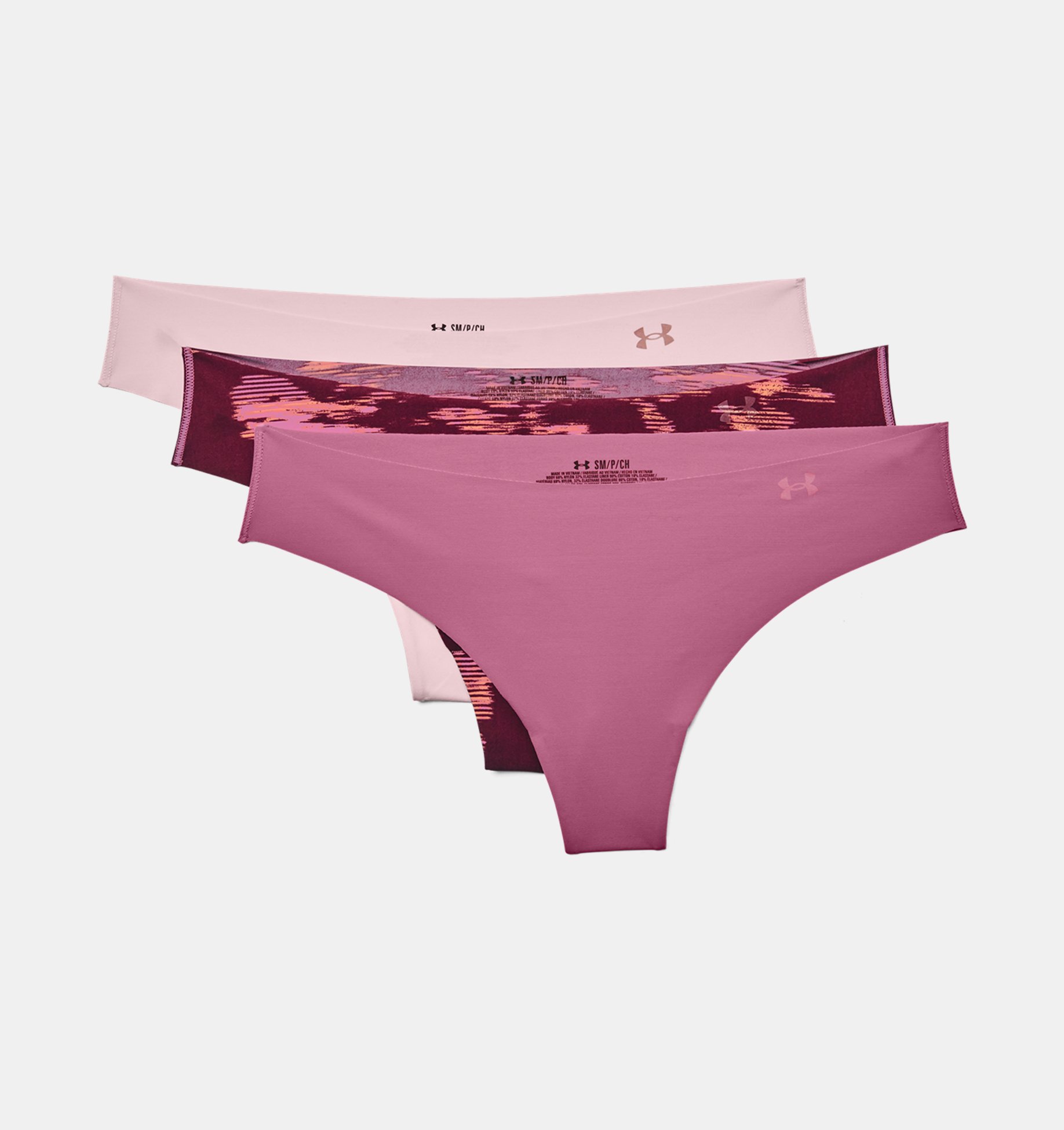 Women's UA Pure Stretch Thong 3-Pack Printed | Under Armour